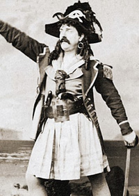 Richard Temple as the Pirate King in 1880.