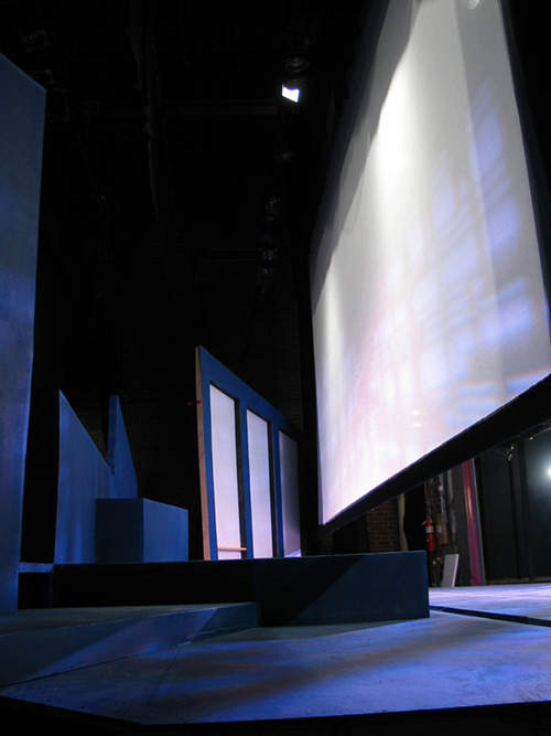 Hamlet set from the wing